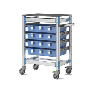 chariot de soins / de distribution de médicaments / de médicaments / avec tiroir