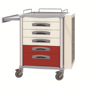 chariot multifonction / pour dispositifs médicaux / de médicaments / avec tiroir