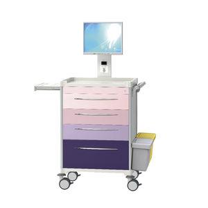 chariot informatique de distribution de médicaments