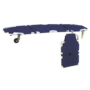 brancards d'urgence / pliables / sur roulettes / en aluminium