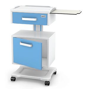 table de chevet sur roulettes