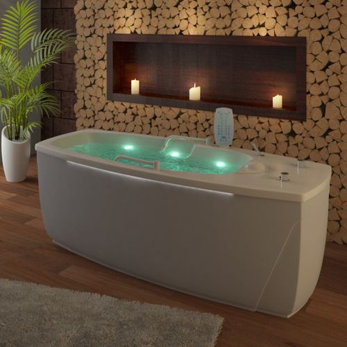 baignoire d'hydromassage avec lampes de chromathérapie - Trautwein