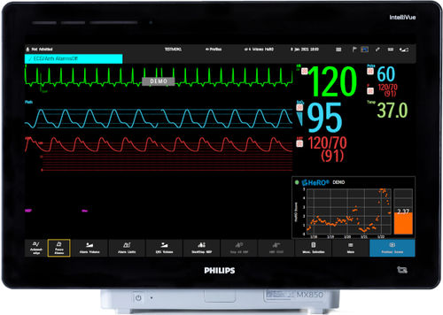 Écran de signes vitaux - HeRO ES - Medical Predictive Science Corporation - pour soins intensifs / LCD / avec PC interne