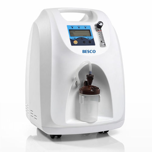 Concentrateur d'oxygène médical - BES-OC18 - Besco Medical - sur roulettes / à débit continu