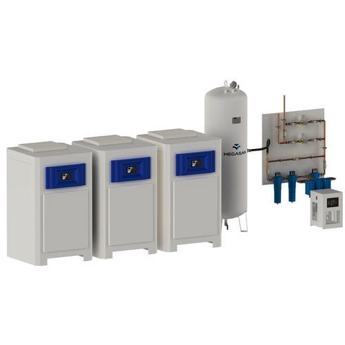 Centrale de gaz d'air - MG-HS series - Megasan Medical Gas Systems - sur site