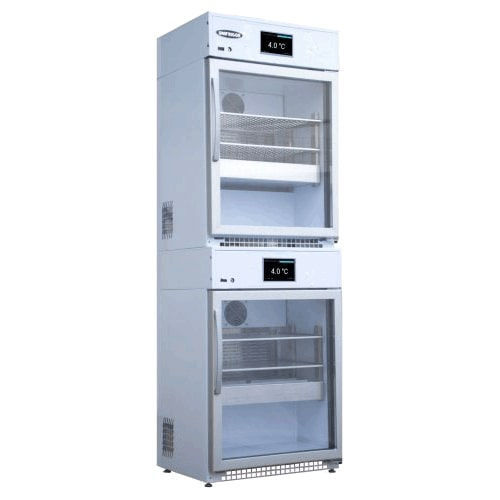 Congélateur de laboratoire - M-COMBI 280 VP+VN IoTty - unifrigor - de type armoire / 2 portes / avec porte en verre