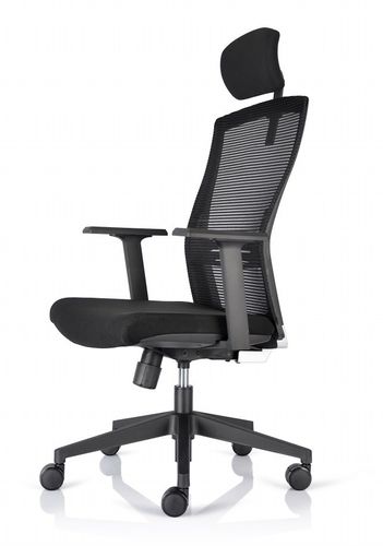 Chaise de bureau avec accoudoirs - SPIO-10H - Sunjoy Enterprises - sur roulettes / avec dossier haut / à hauteur variable