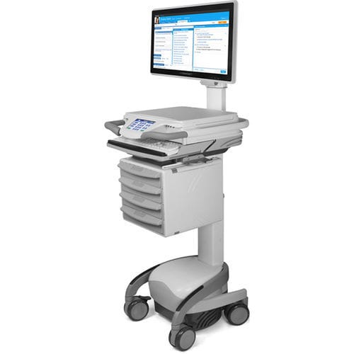 chariot informatique avec tiroir - Cybernet