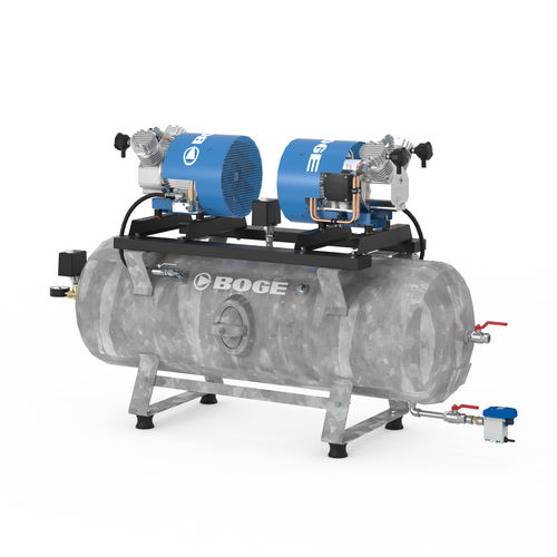 Compresseur médical - PO 1 LTR - BOGE FRANCE - à piston / 2 postes / sans huile