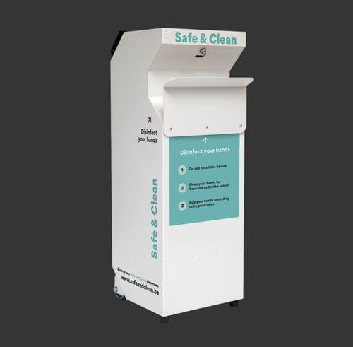 distributeur de solution hydroalcoolique au sol - SAFE AND CLEAN