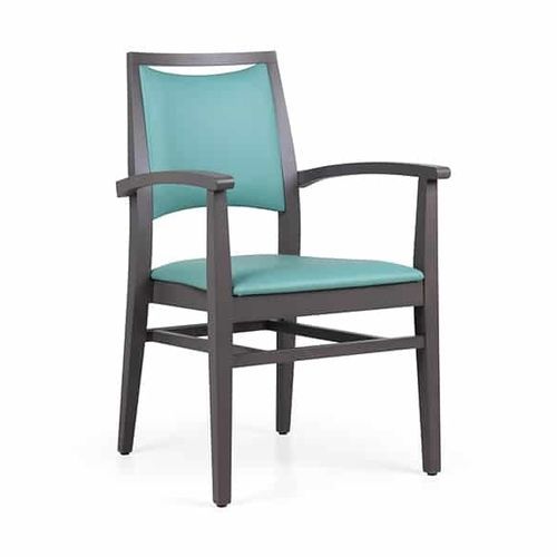 Chaise avec accoudoirs - DENISE EMP TP CB - FENABEL - empilable
