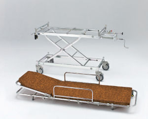 Chariot brancard de transport - AL-UD-4 - Matsunaga Manufactory - manuel / à hauteur variable / 2 sections