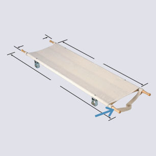 Brancard d'urgence - Matsunaga Manufactory - en aluminium / en acier inoxydable