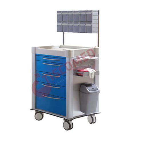 Chariot médical - TCME 1500 - Tiscomed - hospitalier / à pharmacie / de soins