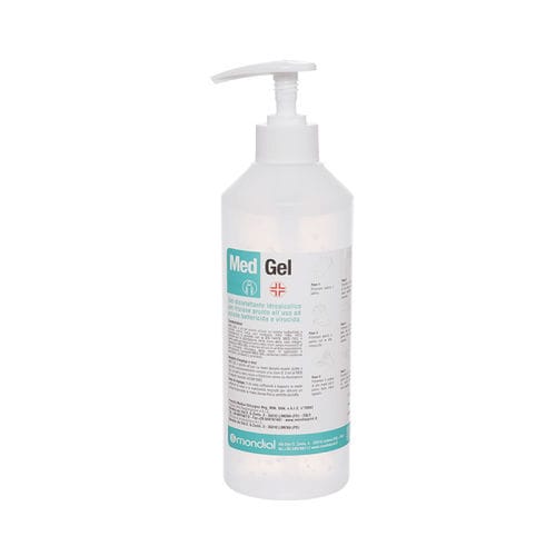 Solution hydroalcoolique 500 mL - MED GEL CON DISPENSER - Mondial S.r.l.