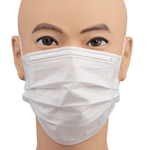 Masque chirurgical EN14683 - 15601F - Zhejiang Lanhine Medical Products - adulte / boîte de 50 / bleu