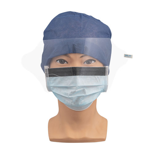 Masque chirurgical EN14683 - 15602G - Zhejiang Lanhine Medical Products - avec visière / adulte / boîte de 25
