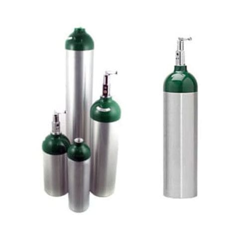 Bouteille de gaz médicaux d'oxygène - MS-MED-DT - MedSource Labs - en aluminium / grise