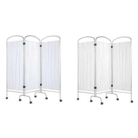 Paravent médical pliable - VL25X.10.BI.1214 - Valiamo - 3 panneaux / en acier inoxydable