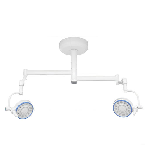 Scialytique plafonnier - FY-280+280 - Jiangsu Fuyou Medical - LED / 2 bras / 220V / 50Hz