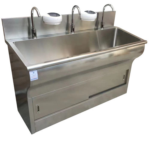 Lavabo chirurgical 3 stations - FY-06188 - Jiangsu Fuyou Medical - en acier inoxydable