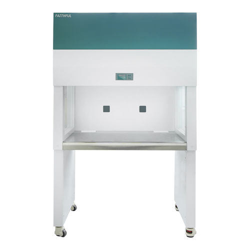 Cabine de laboratoire - CJ series - Huanghua Faithful Instrument Co., Ltd. - sur roulettes / HEPA / à flux laminaire vertical