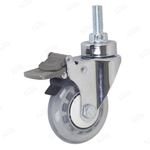 Roue pour chariot médical - ME06-02D-75PU-CN - Zhongshan Seño Casters and Wheels Man Co.,Ltd - en polypropylène / avec frein / pivotante