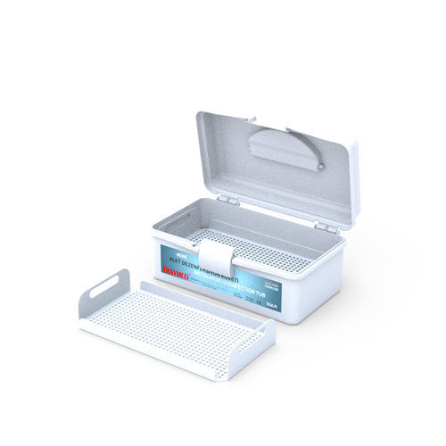 Container de stérilisation pour instruments - CADK100 - Telkar Cevre Saglik Endustriyel Plastik San. ve Tic. .A.Ş. - perforé / autoclavable