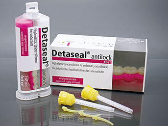 Kit De Matériau D'empreinte Dentaire Silicone Light Body - 2 Cartouches De 50ml + 4 Cônes Mélangeurs