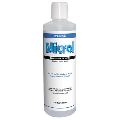Détergent liquide Microl Whiteley 500 mL / alcool / pour