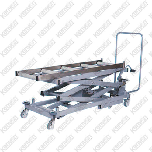 Chariot mortuaire élévateur - Mortuaryequipment.net - hydraulique / en acier inoxydable / à hauteur variable