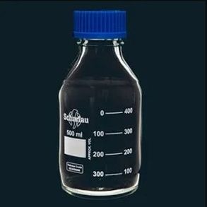 Flacon Réactif Ambré Gradué 1 Litre Avec Bouchon - Verre Borosilicaté Eisco Labs - Pour Laboratoire