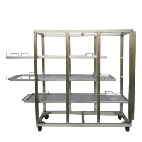 Rayonnage 3 étagères - YSSTG-CFJ3 - YSENMED - de stockage mortuaire / à structure ouverte / en inox