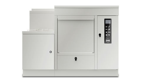 Laveur-désinfecteur de bassins de lit - AF2.135L - AT-OS - sur pied / avec générateur de vapeur / avec pompe doseuse d'adoucissement de l'eau