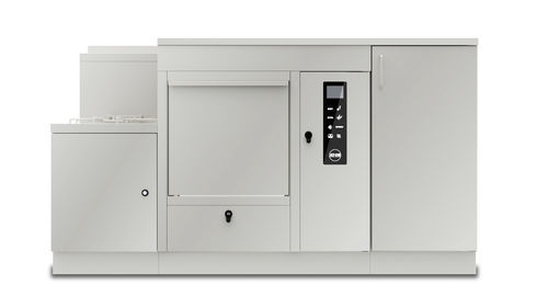 Laveur-désinfecteur de bassins de lit - AF2.180B - AT-OS - sur pied / avec générateur de vapeur / avec pompe doseuse d'adoucissement de l'eau
