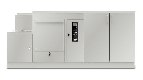 Laveur-désinfecteur de bassins de lit - AF2.225L - AT-OS - sur pied / avec générateur de vapeur / avec pompe doseuse d'adoucissement de l'eau