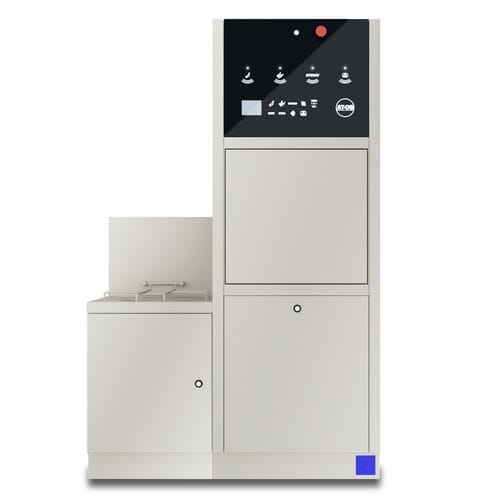 Laveur-désinfecteur de bassins de lit - AF2.105P - AT-OS - sur pied / avec générateur de vapeur / avec pompe doseuse d'adoucissement de l'eau