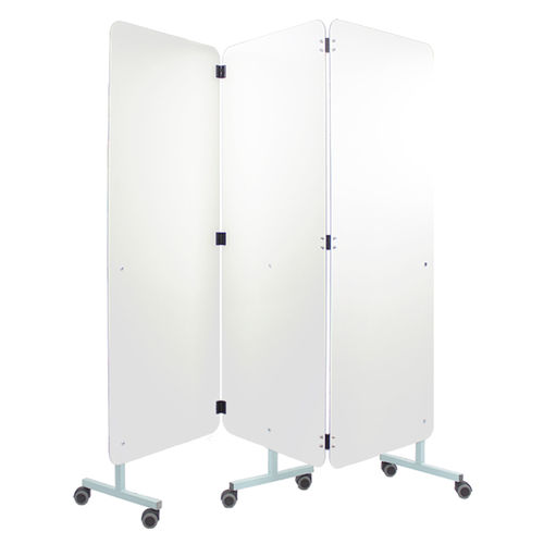 Paravent médical pliable - MS/S3 - Bristol Maid Hospital Metalcraft - mobile / 3 panneaux / de chambre d'hôpital