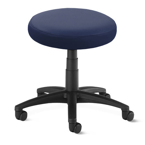 Tabouret pour établissement de santé - 5TS/TES/M/ series - Bristol Maid Hospital Metalcraft - pneumatique / sur roulettes / noir