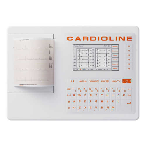 Électrocardiographe de repos - ECG100S - Cardioline - 12 canaux / numérique / avec imprimante