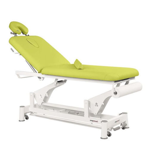 Table d'examen électrique - C5502 series - Ecopostural - à hauteur variable / sur roulettes / verte
