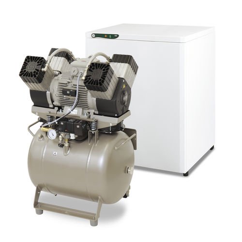 Compresseur dentaire - DK50 4VR/50 - EKOM spol - à piston / 4 postes / avec sécheur d'air