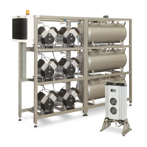 Compresseur dentaire - DK50 6x2VT/M - EKOM spol - avec sécheur d'air