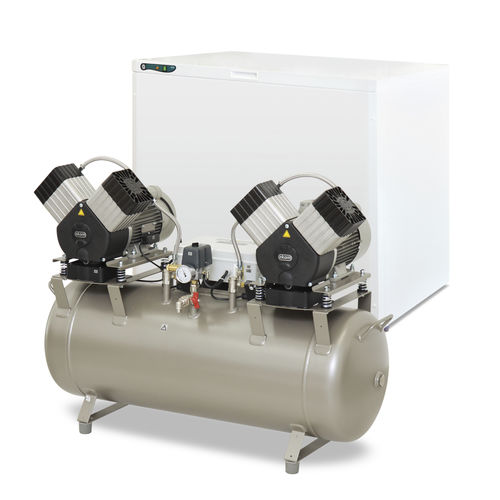 Compresseur d'air de laboratoire - DK50 2X2V/110 - EKOM spol - à piston / avec sécheur d'air