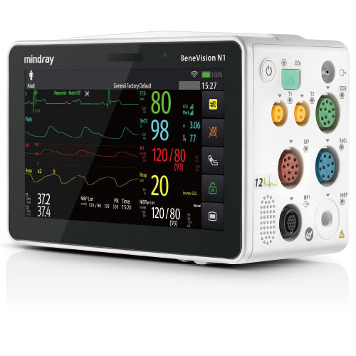 Moniteur Patient SpO2 Nellcor PM100N Reconditionné - Pour Chevet, Avec Sonde Doigt Adulte