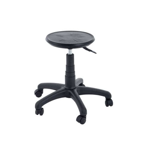 Tabouret pour établissement de santé - 90.1589 - Üzümcü Medical Devices - hydraulique / carré / noir