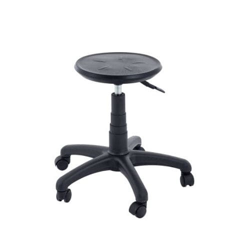 Tabouret pour établissement de santé - 90.1587 - Üzümcü Medical Devices - à hauteur variable / hydraulique / sur roulettes