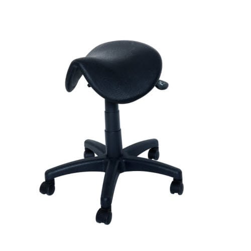 Tabouret pour établissement de santé - 90.1596 - Üzümcü Medical Devices - hydraulique / sur roulettes / en forme de selle