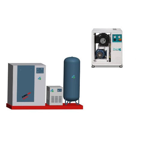 Système de compression d'air de laboratoire - 4TEK SRL - dentaire / médical / scroll