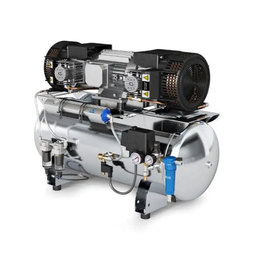 Compresseur d'air médical - CLINIC DRY 6/90 HS - Gentilin - à membrane / avec sécheur d'air / sans huile